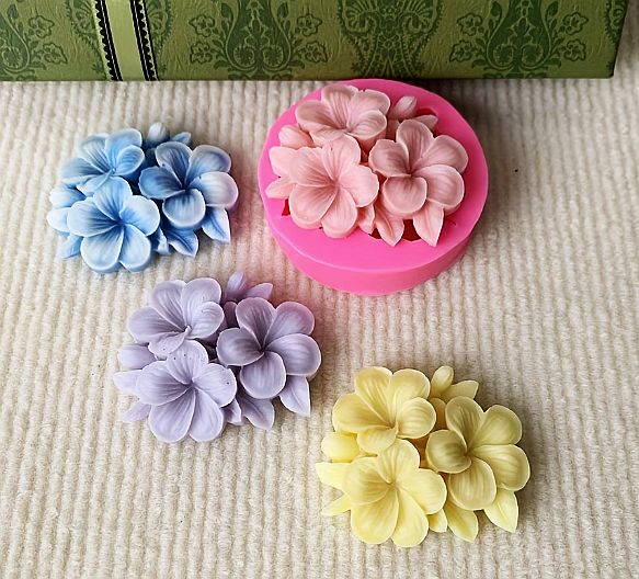 Silikonová forma květ Plumerie odlitky